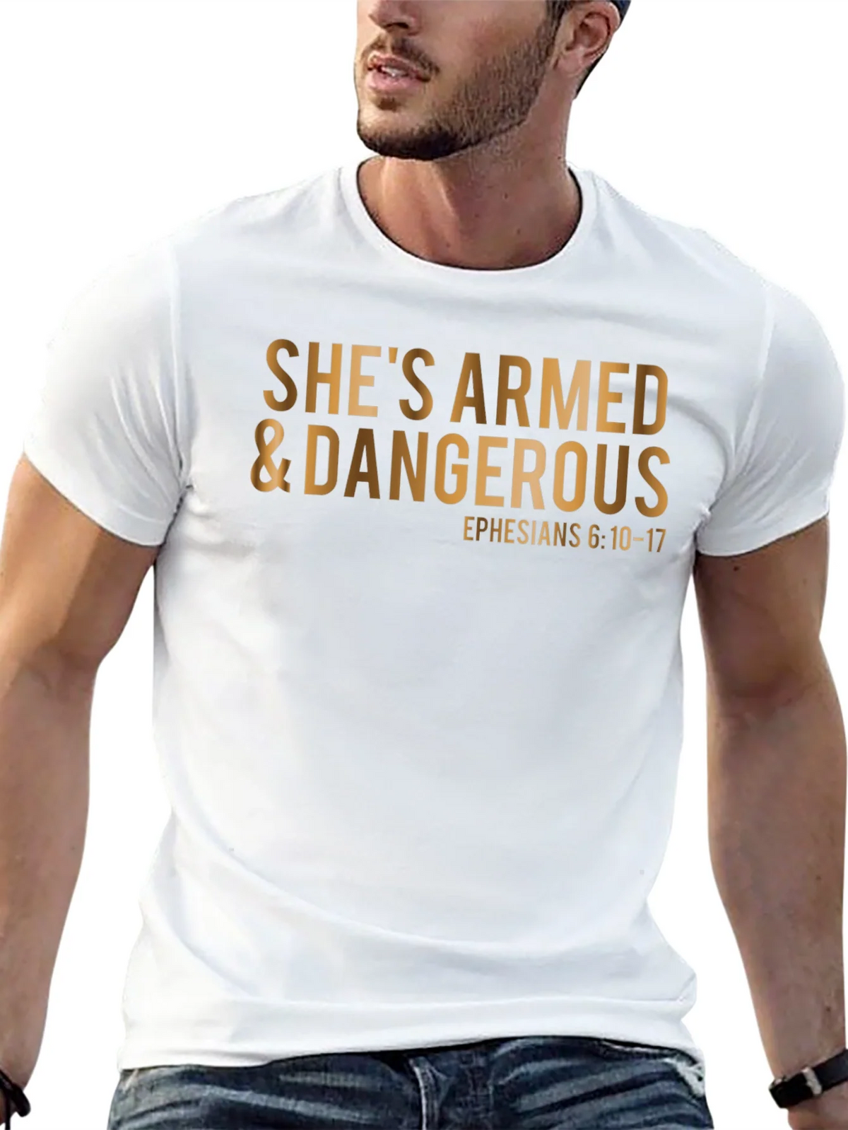 Shes Armed & Dangerous T-Shirt: Christian Apparel product image 12