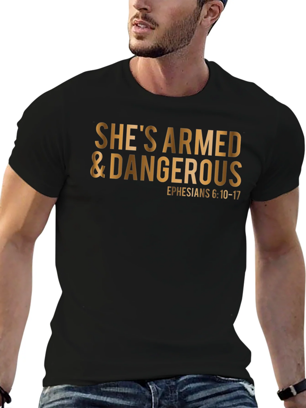 Shes Armed & Dangerous T-Shirt: Christian Apparel product image 6