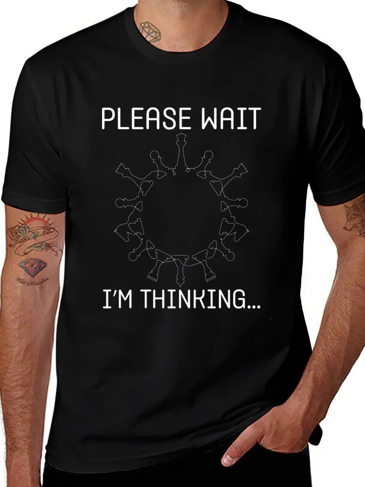 Chess Thinker T-Shirt - Wait Im Thinking! product image 1