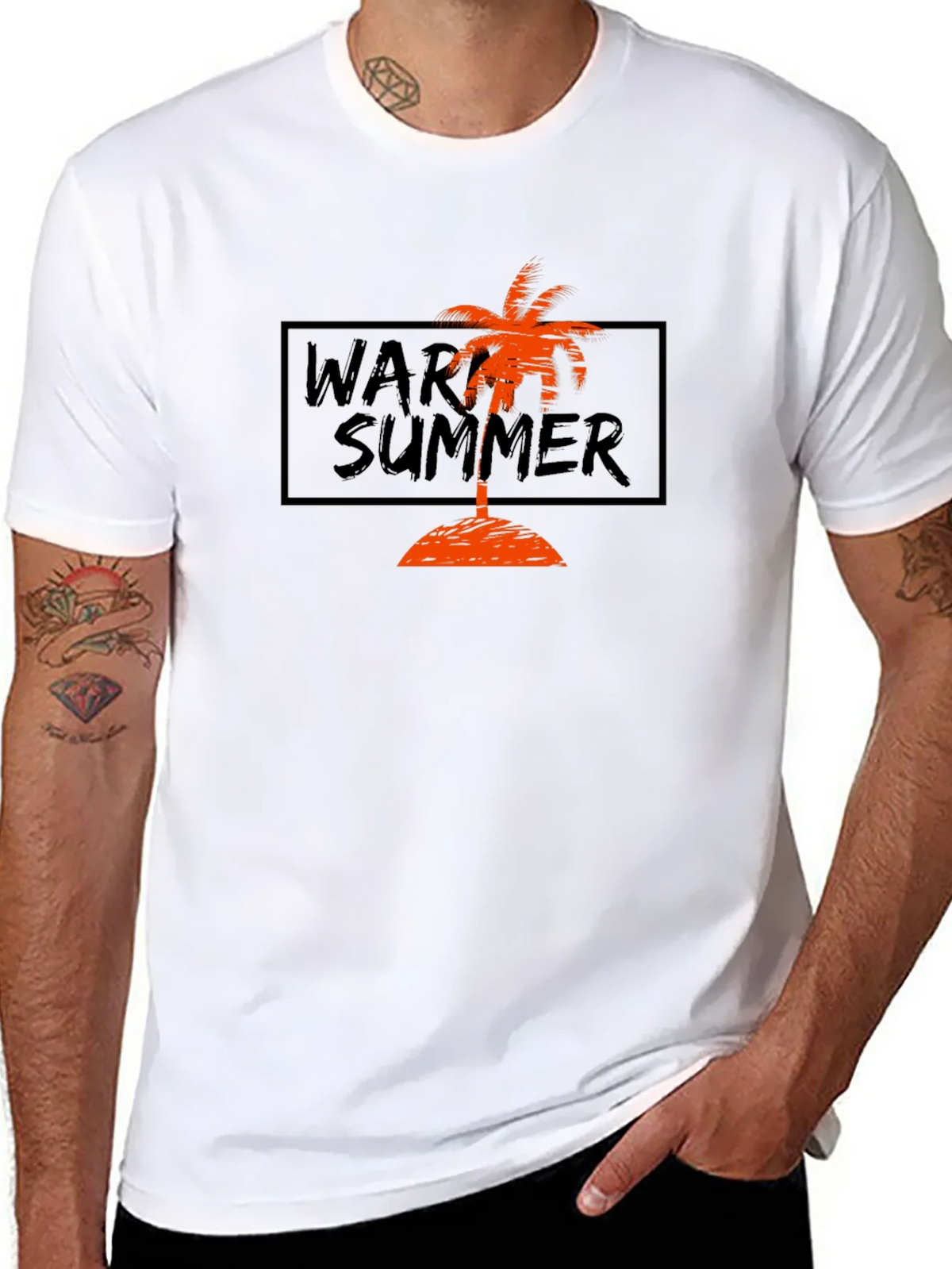 Warm Summer Palm Tree T-Shirt product image 5