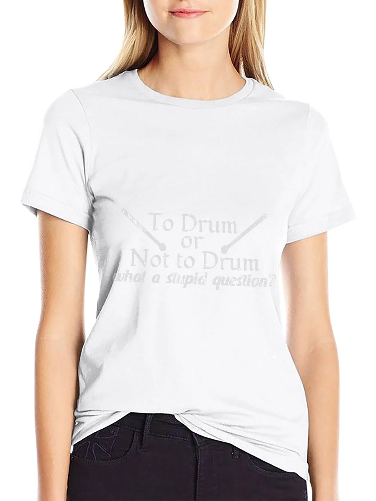 Drummer T-Shirt: To Drum Or Not To Funny Music Tee product image 8