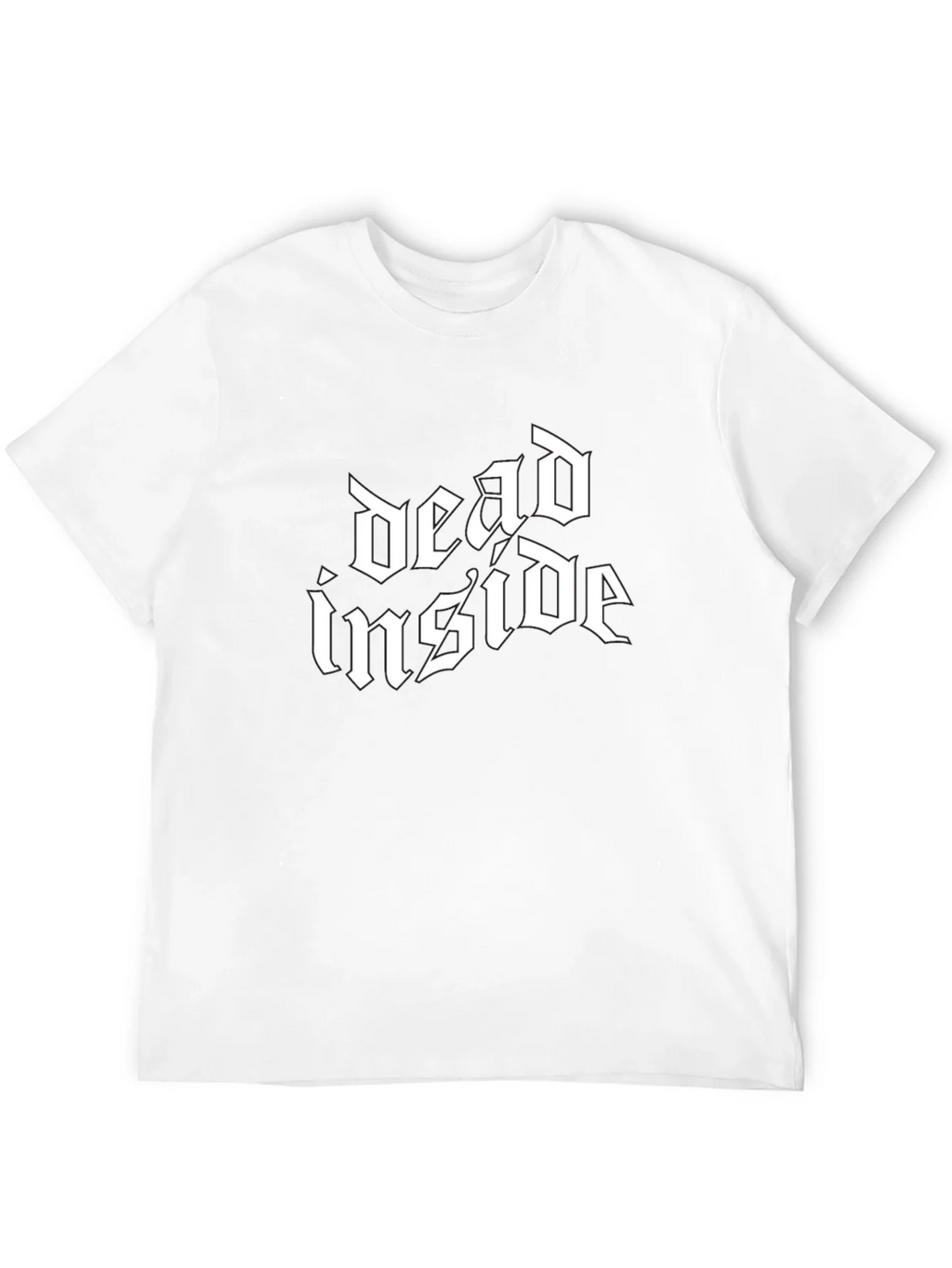 Dead Inside Gothic Style Black T-Shirt product image 11