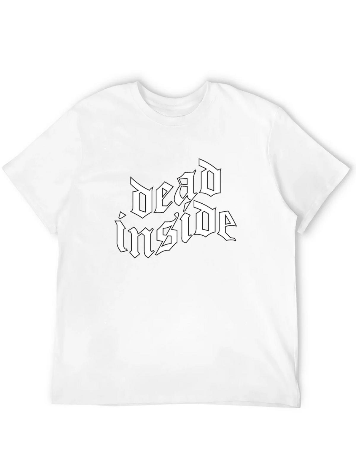 Dead Inside Gothic Style Black T-Shirt product image 11
