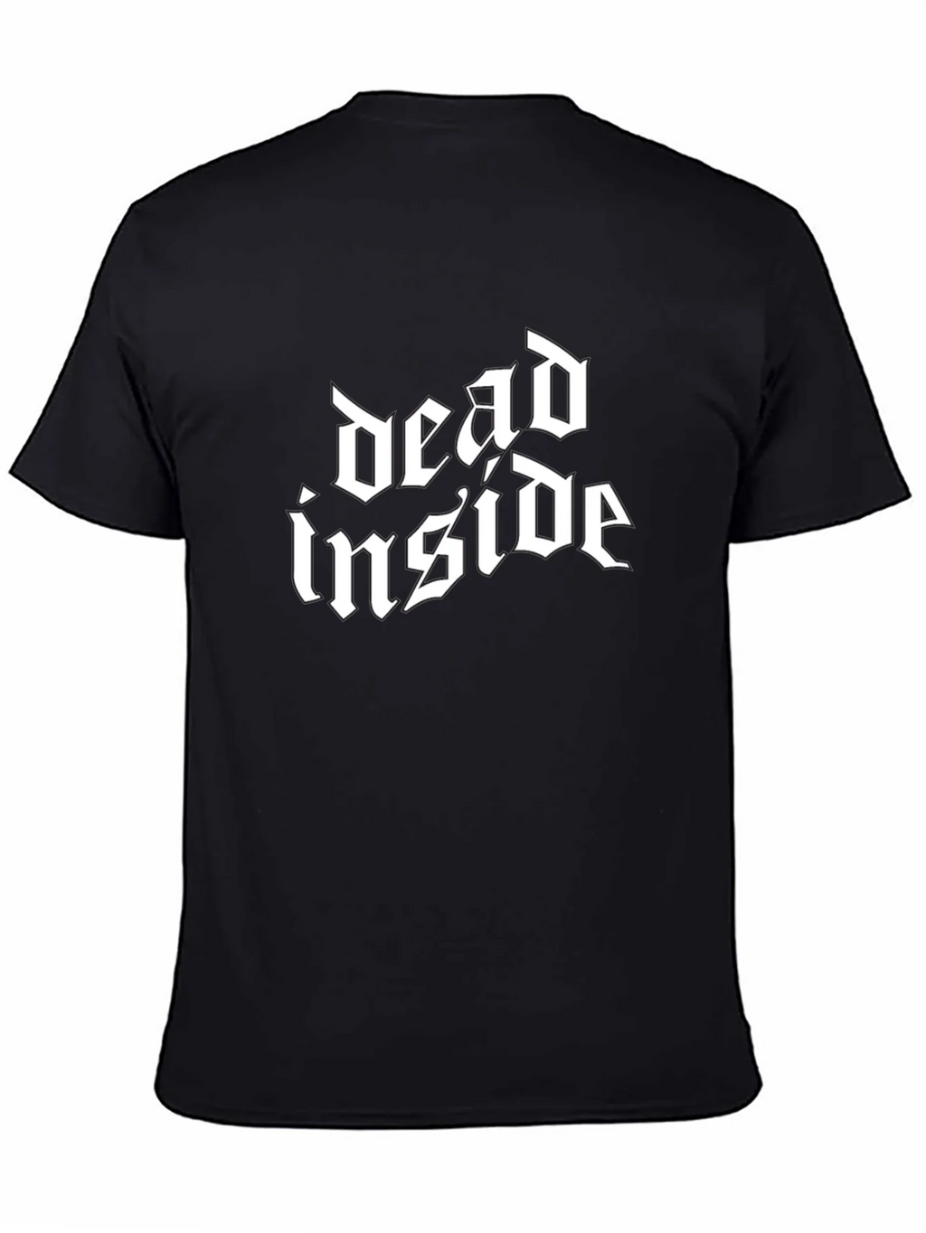 Dead Inside Gothic Style Black T-Shirt product image 4