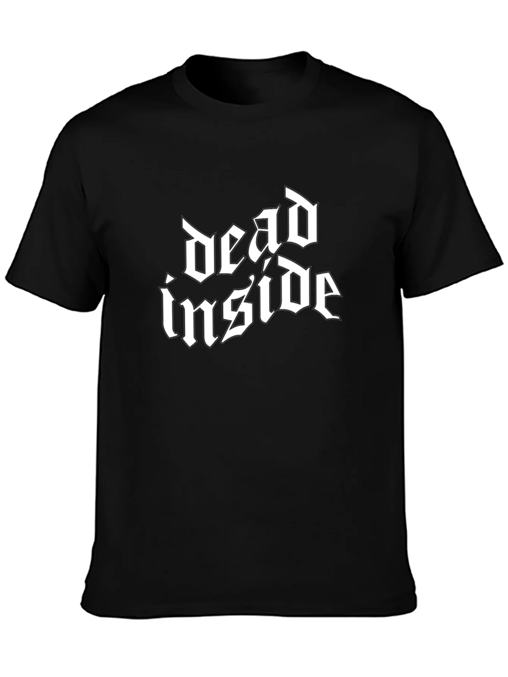 Dead Inside Gothic Style Black T-Shirt product image 3