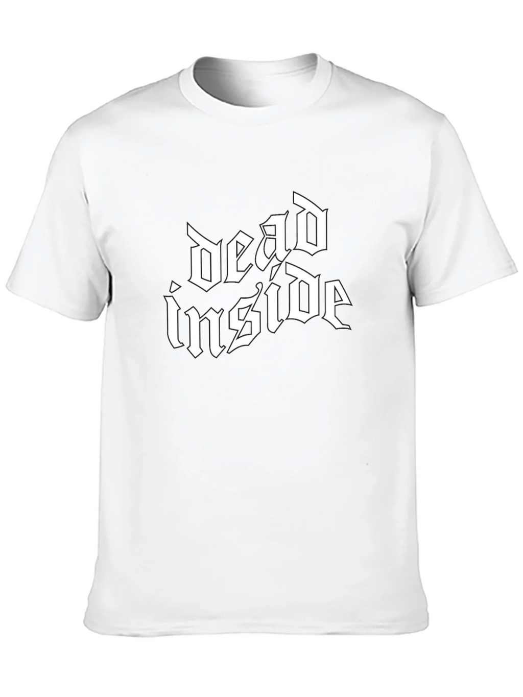 Dead Inside Gothic Style Black T-Shirt product image 9