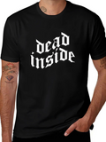 Dead Inside Gothic Style Black T-Shirt product image 1