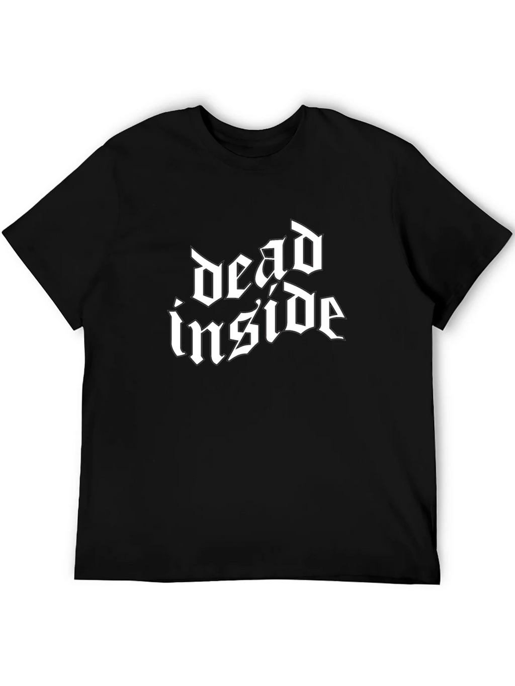 Dead Inside Gothic Style Black T-Shirt product image 5