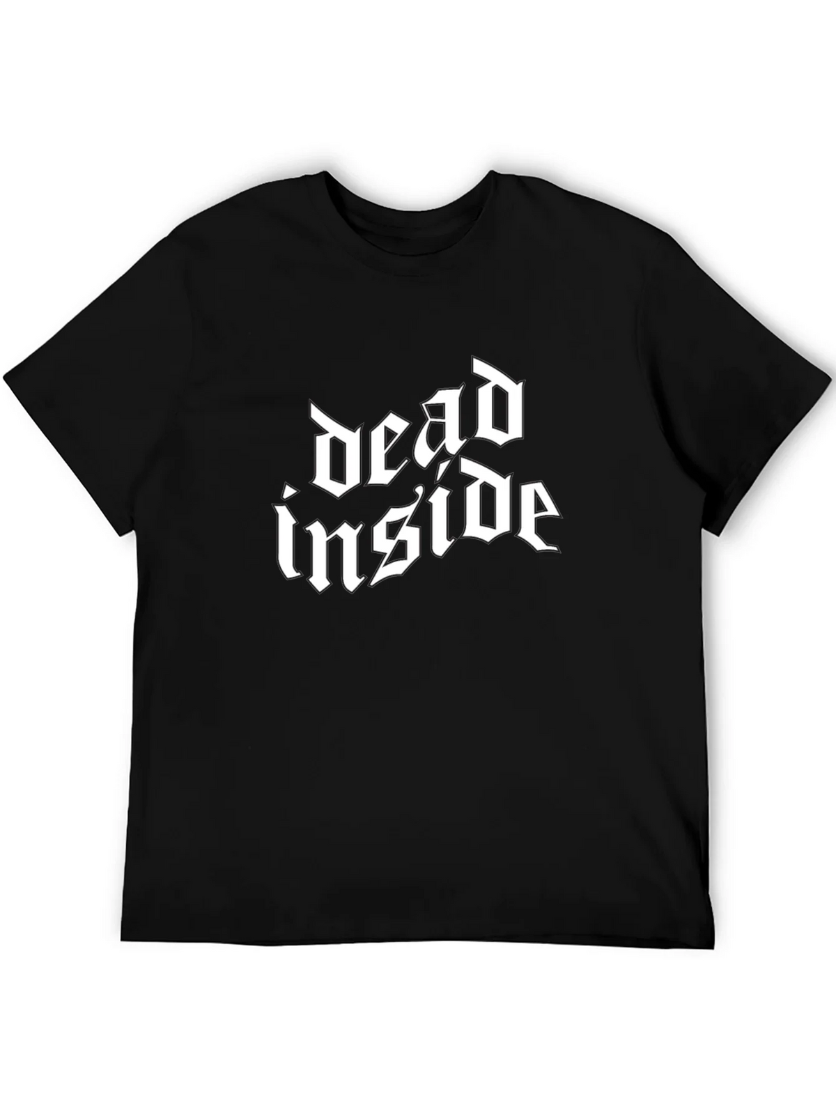 Dead Inside Gothic Style Black T-Shirt product image 5