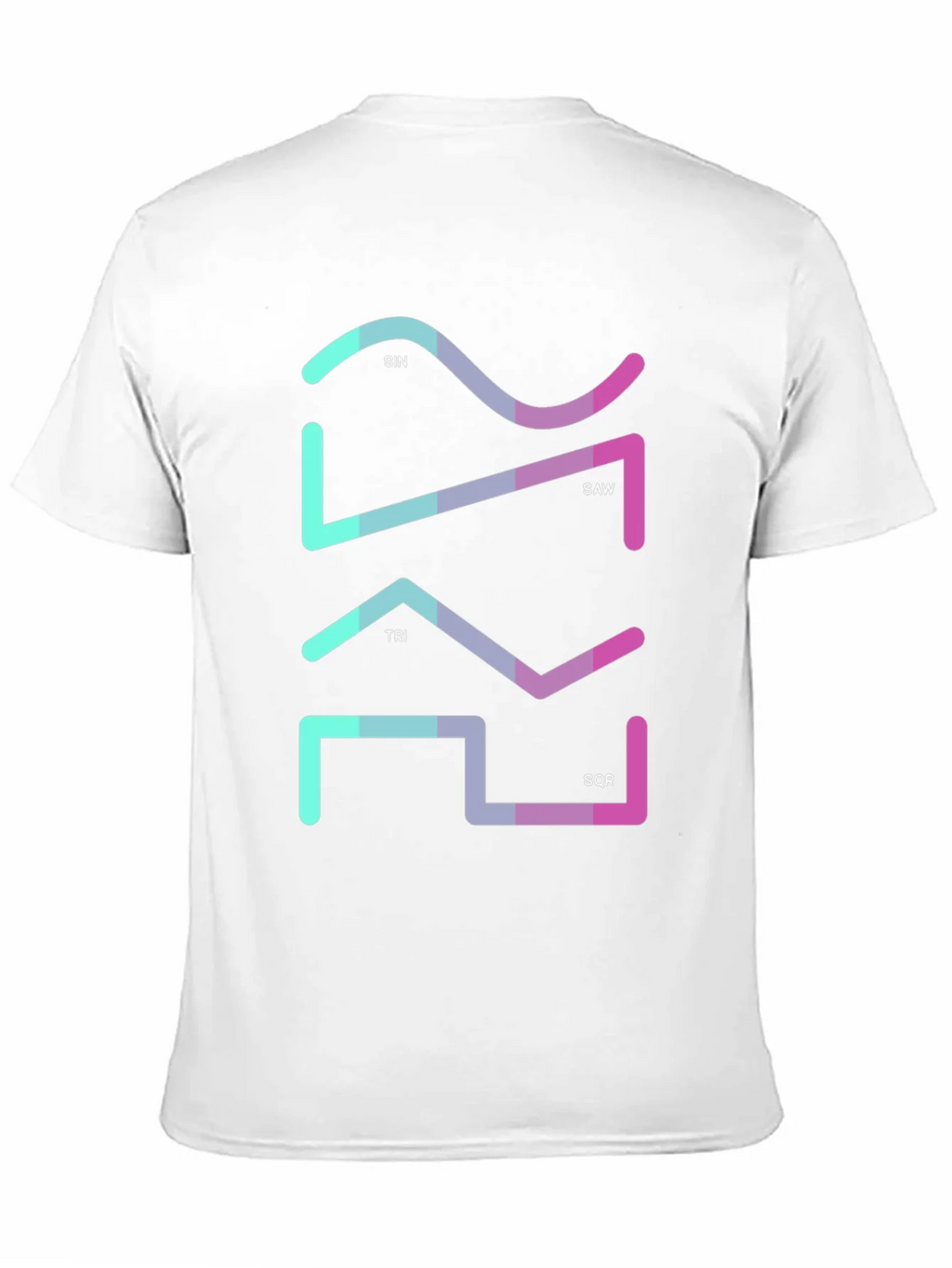 Geometric Waveform Graphic Tee - Sin Saw Tri SQR product image 10