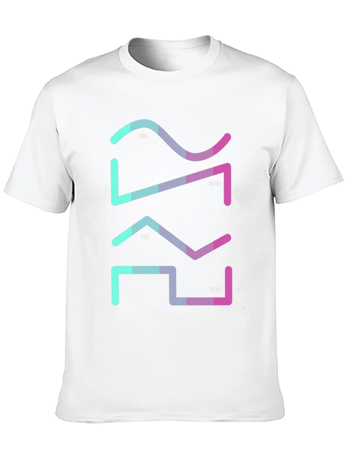 Geometric Waveform Graphic Tee - Sin Saw Tri SQR product image 9