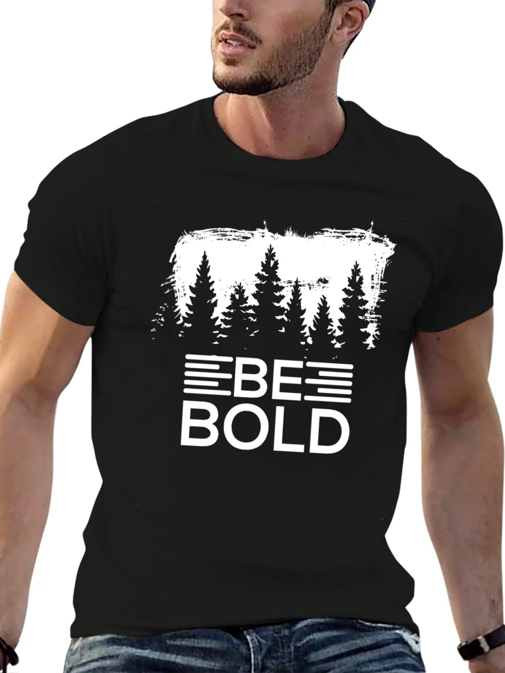 Be Bold Tree Graphic Black T-Shirt product image 6