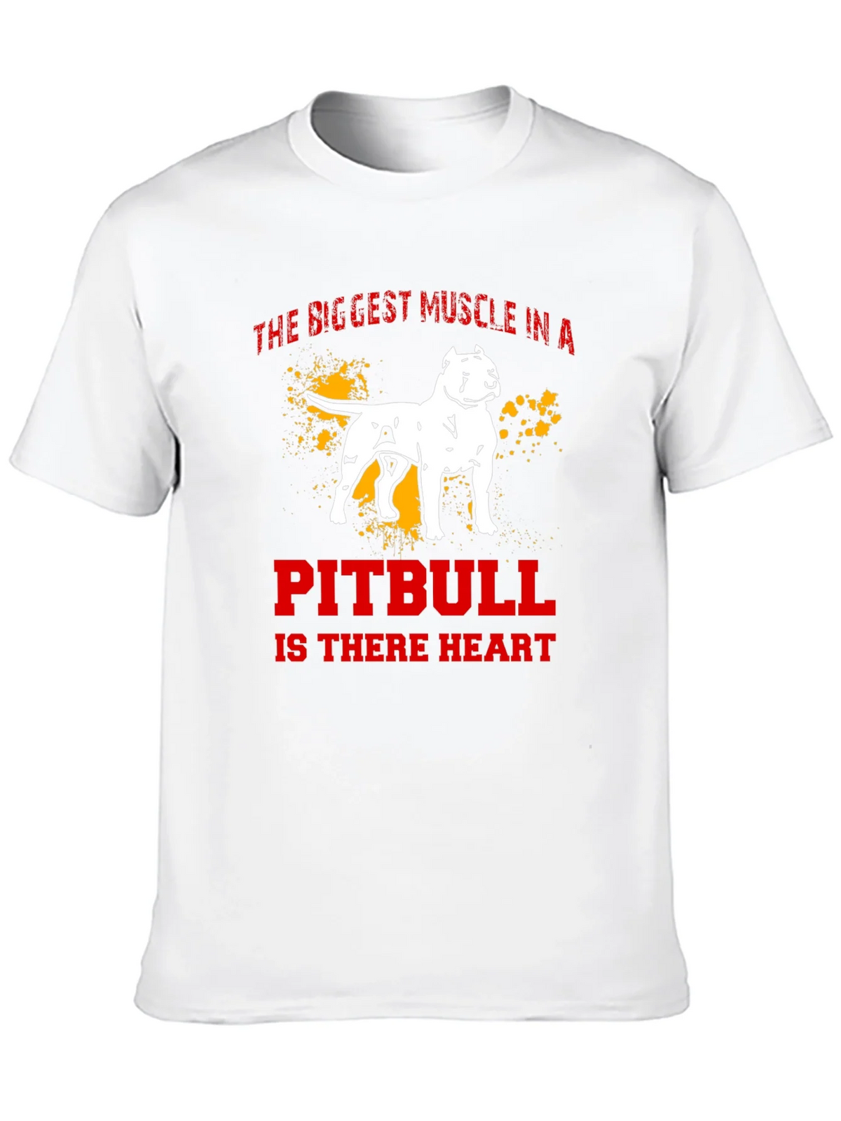 Pitbull Heart Mens T-Shirt product image 4
