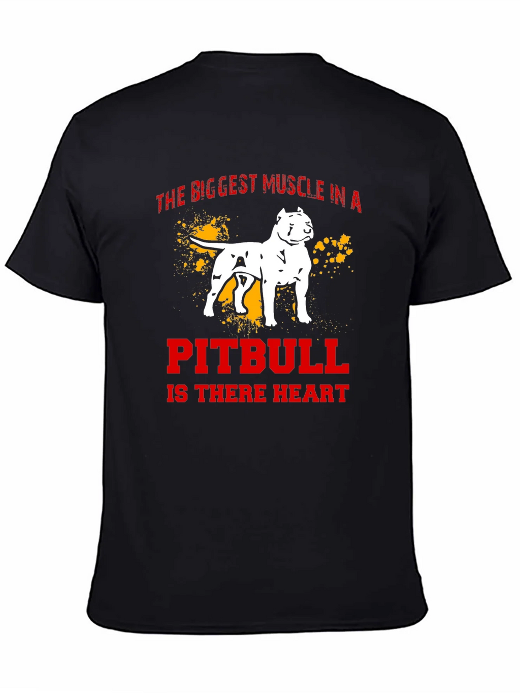 Pitbull Heart Mens T-Shirt product image 1