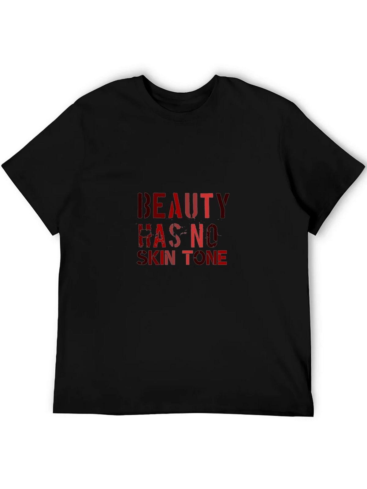 Beauty Has No Skin Tone Black Graphic Tee product image 5