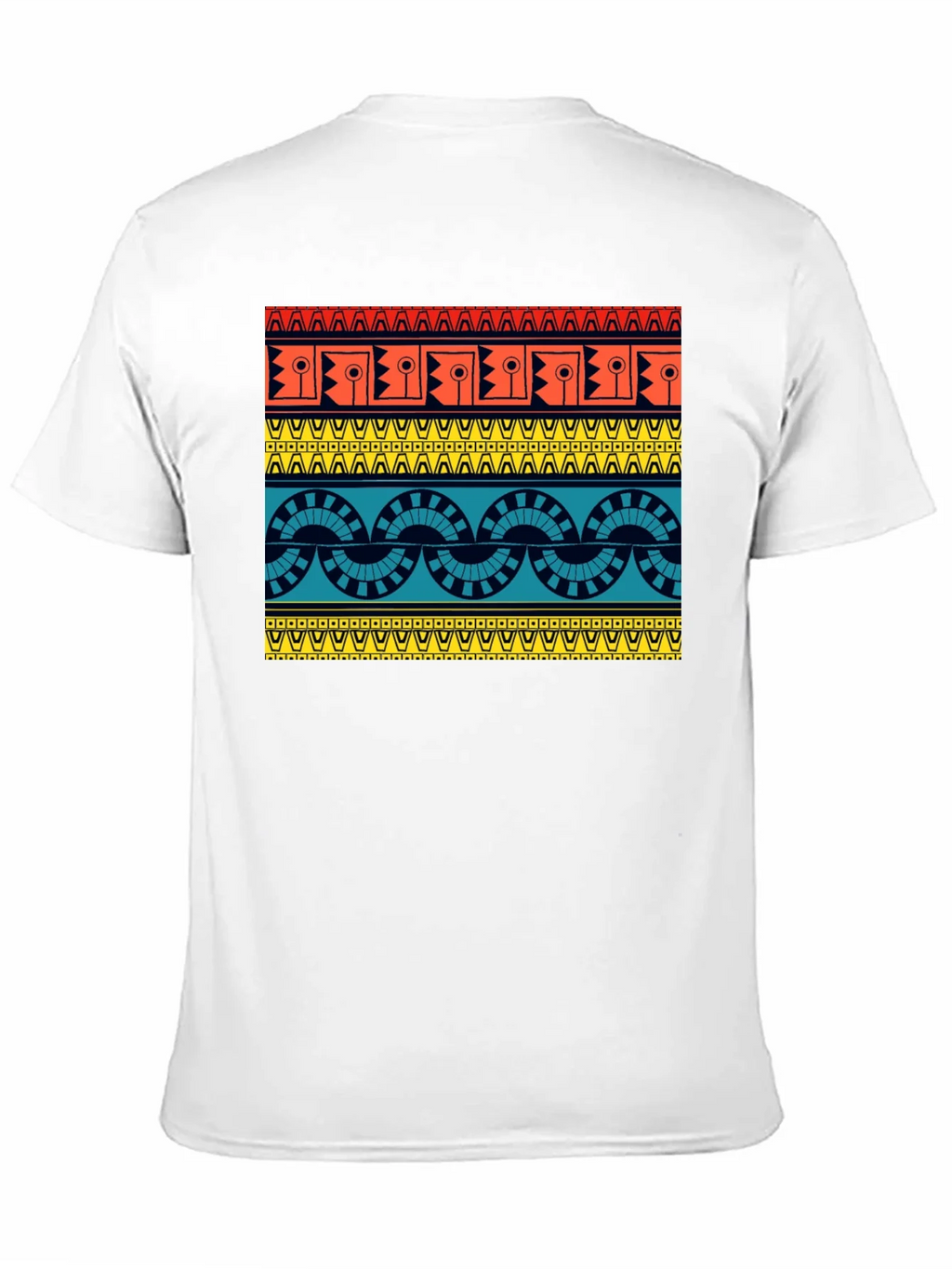 Geometric Aztec Pattern Black T-Shirt product image 10