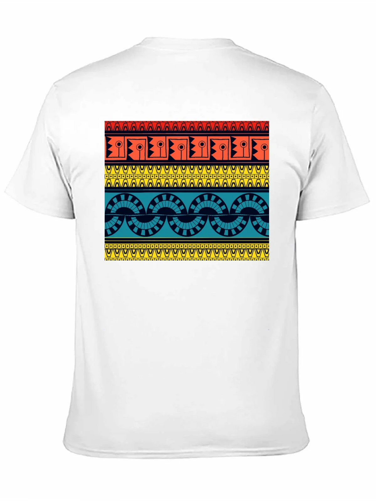 Geometric Aztec Pattern Black T-Shirt product image 10