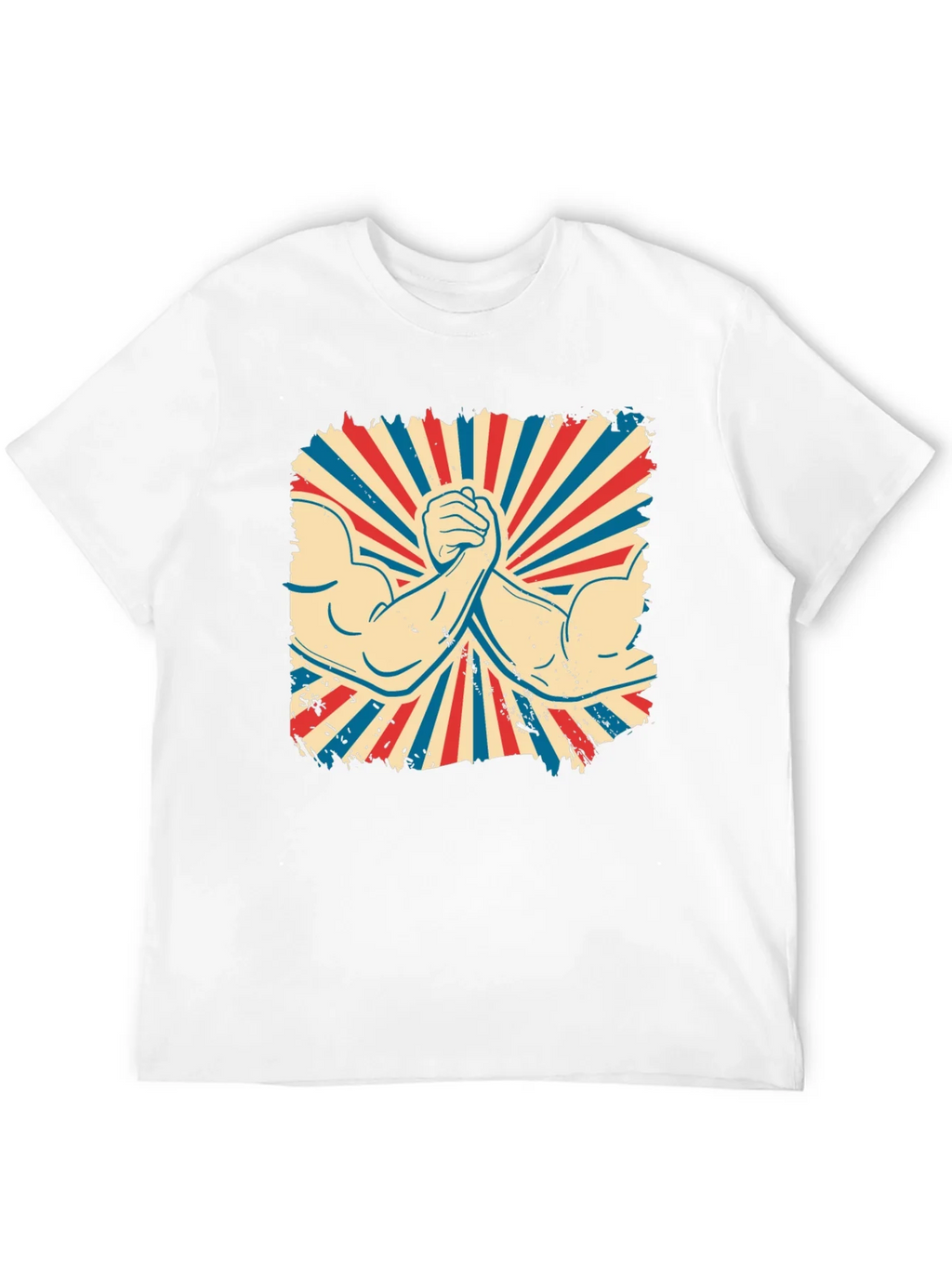 Retro Arm Wrestling Graphic Tee - Black product image 11