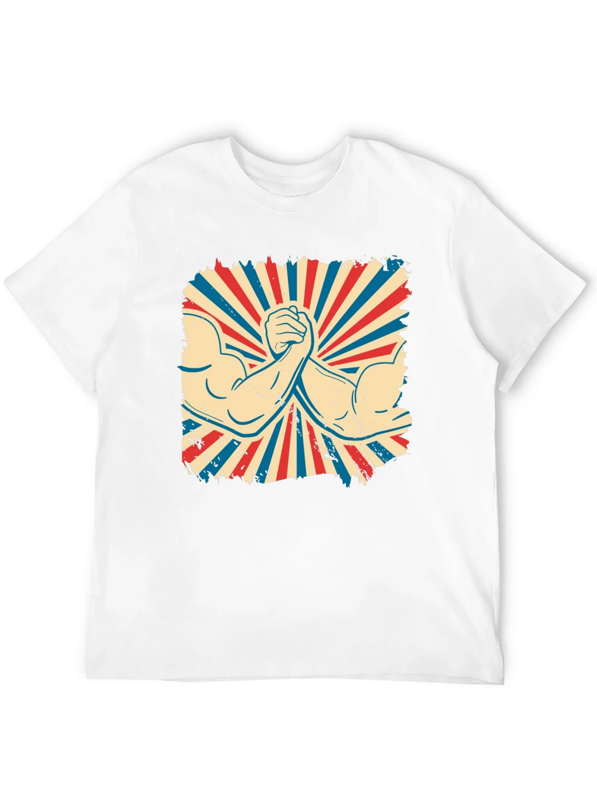 Retro Arm Wrestling Graphic Tee - Black product image 11