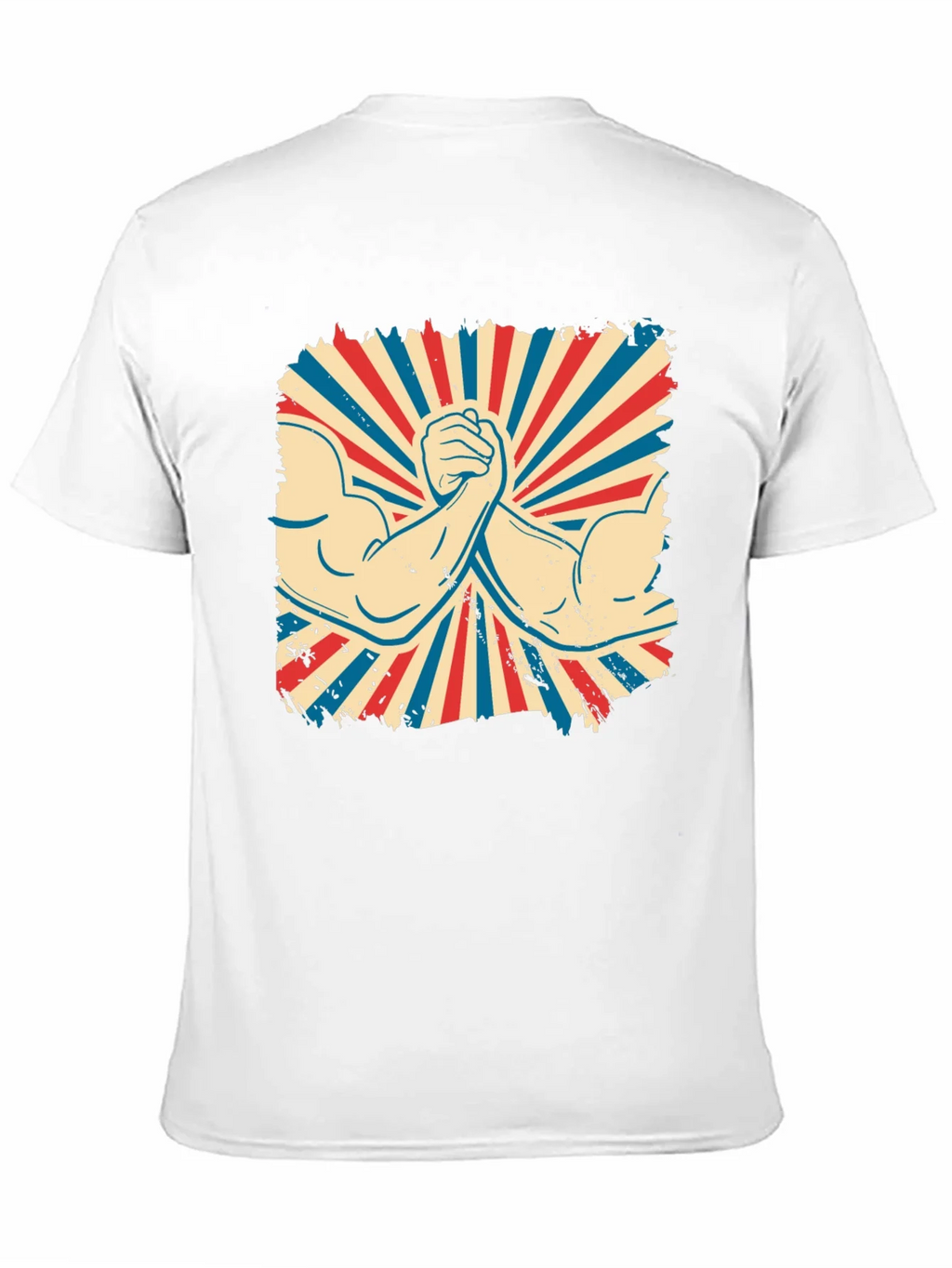 Retro Arm Wrestling Graphic Tee - Black product image 10