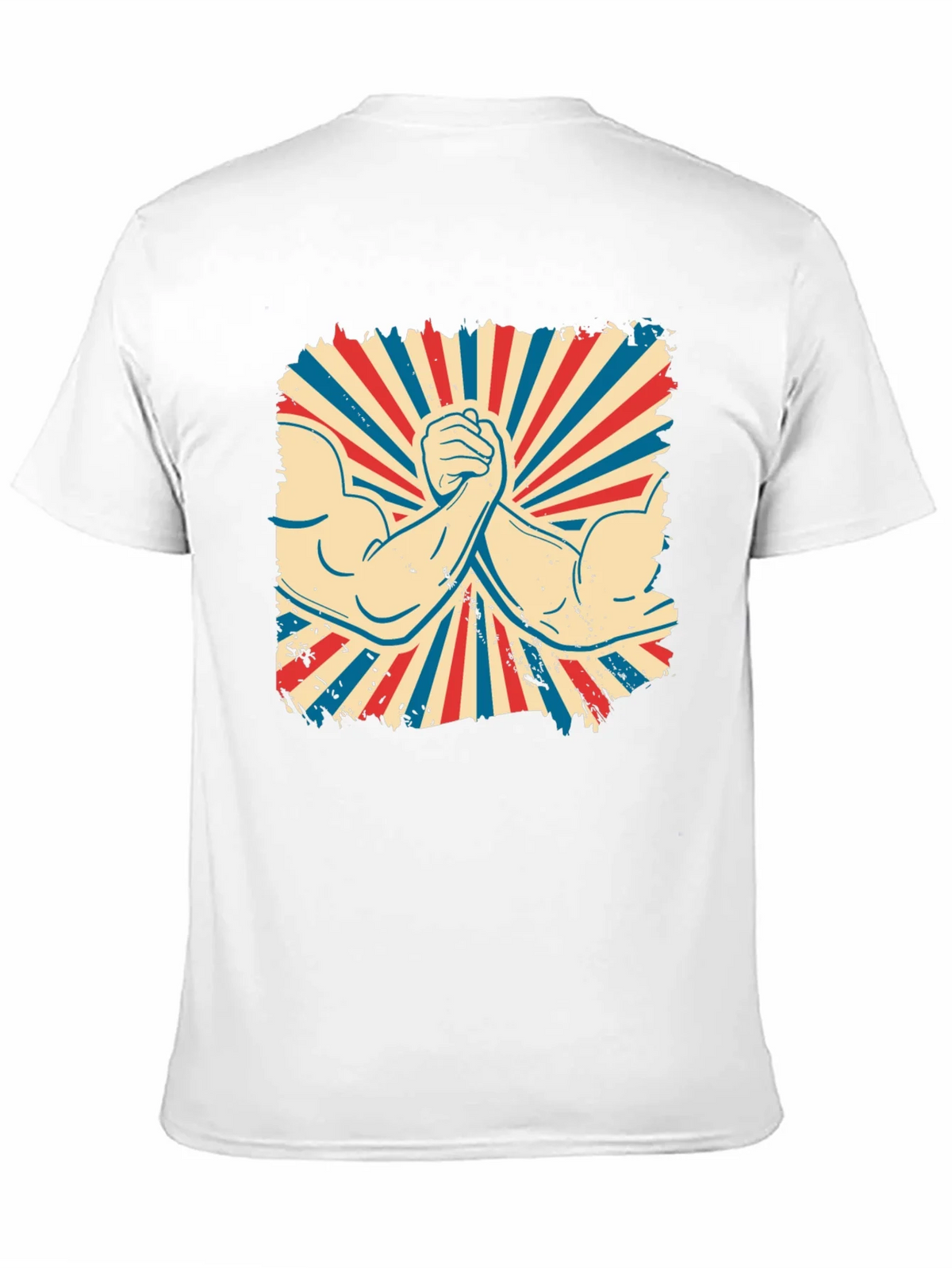 Retro Arm Wrestling Graphic Tee - Black product image 10