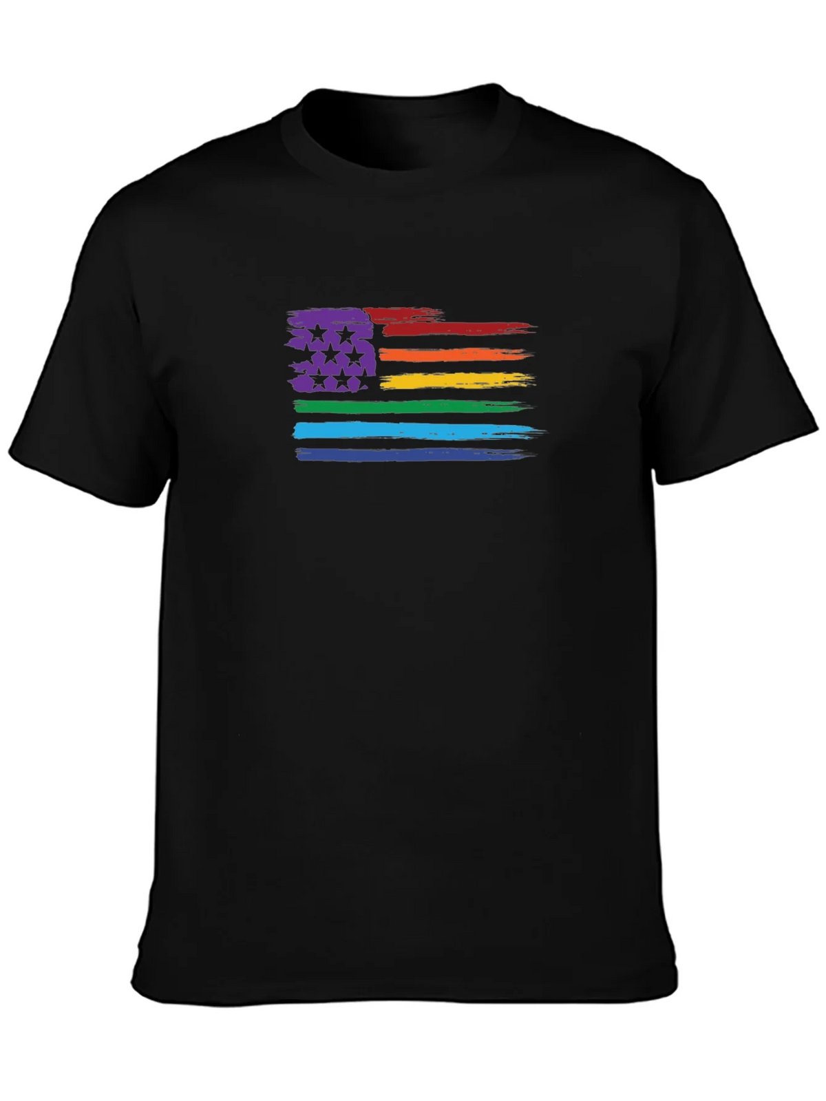 LGBT Pride Flag T-Shirt - Unisex Black Tee product image 3