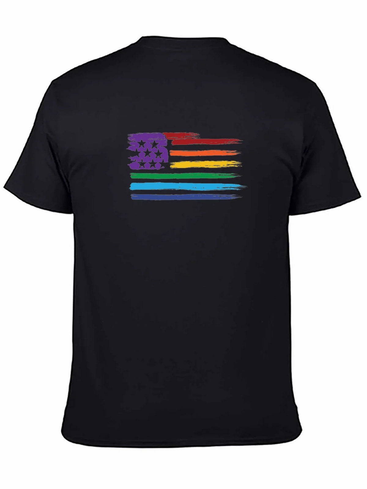 LGBT Pride Flag T-Shirt - Unisex Black Tee product image 4
