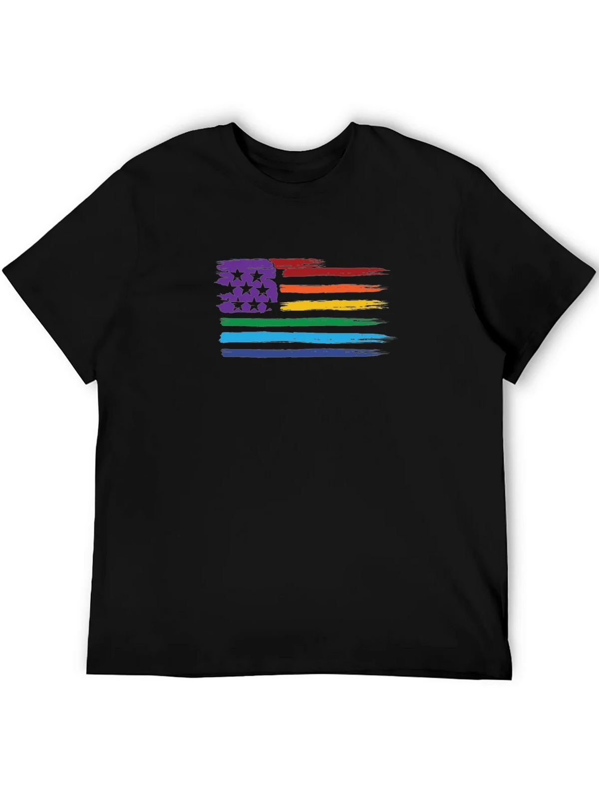 LGBT Pride Flag T-Shirt - Unisex Black Tee product image 5