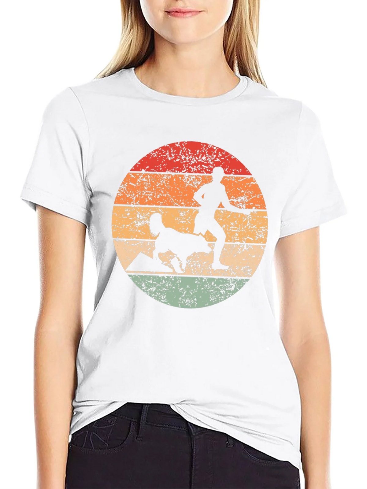 Retro Dog Agility Silhouette T-Shirt product image 8