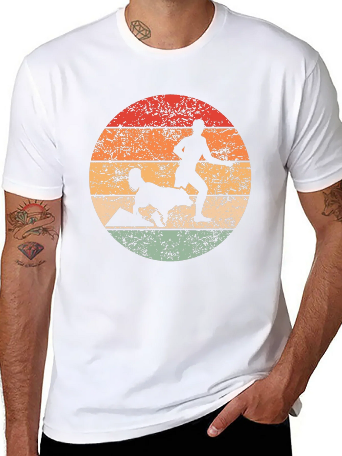 Retro Dog Agility Silhouette T-Shirt product image 7