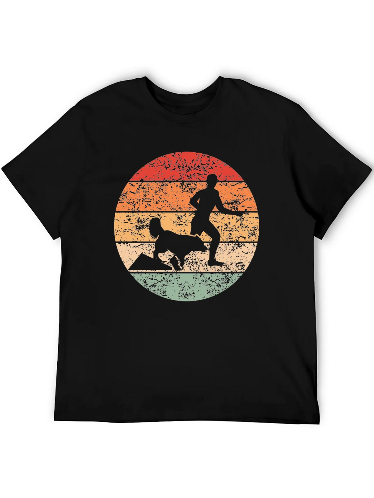 Retro Dog Agility Silhouette T-Shirt product image 5