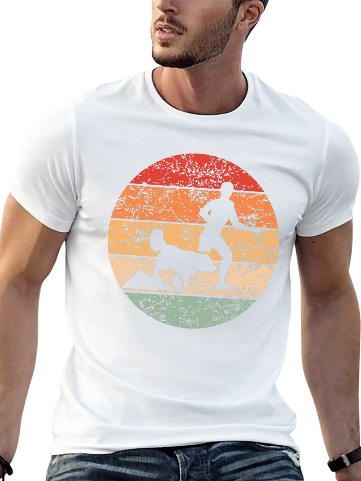 Retro Dog Agility Silhouette T-Shirt product image 12