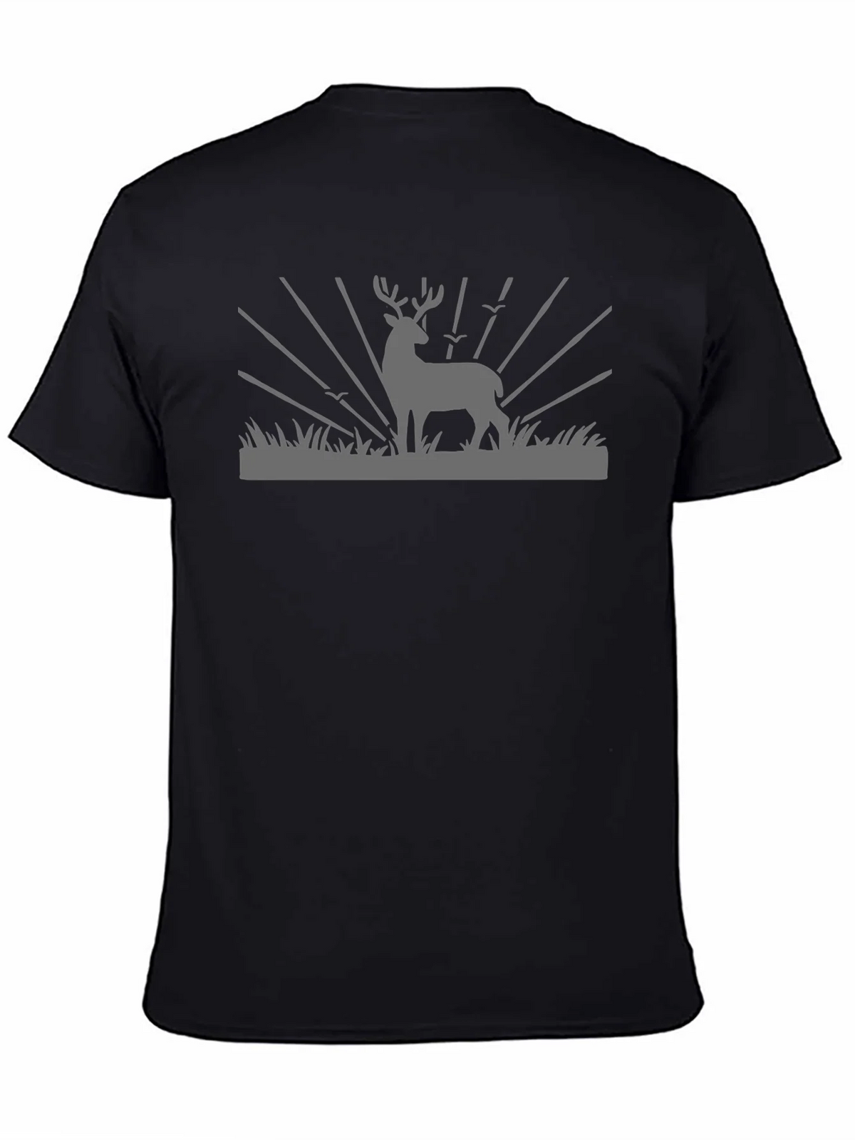 Deer Graphic Black T-Shirt - Nature Inspired Tee product image 4