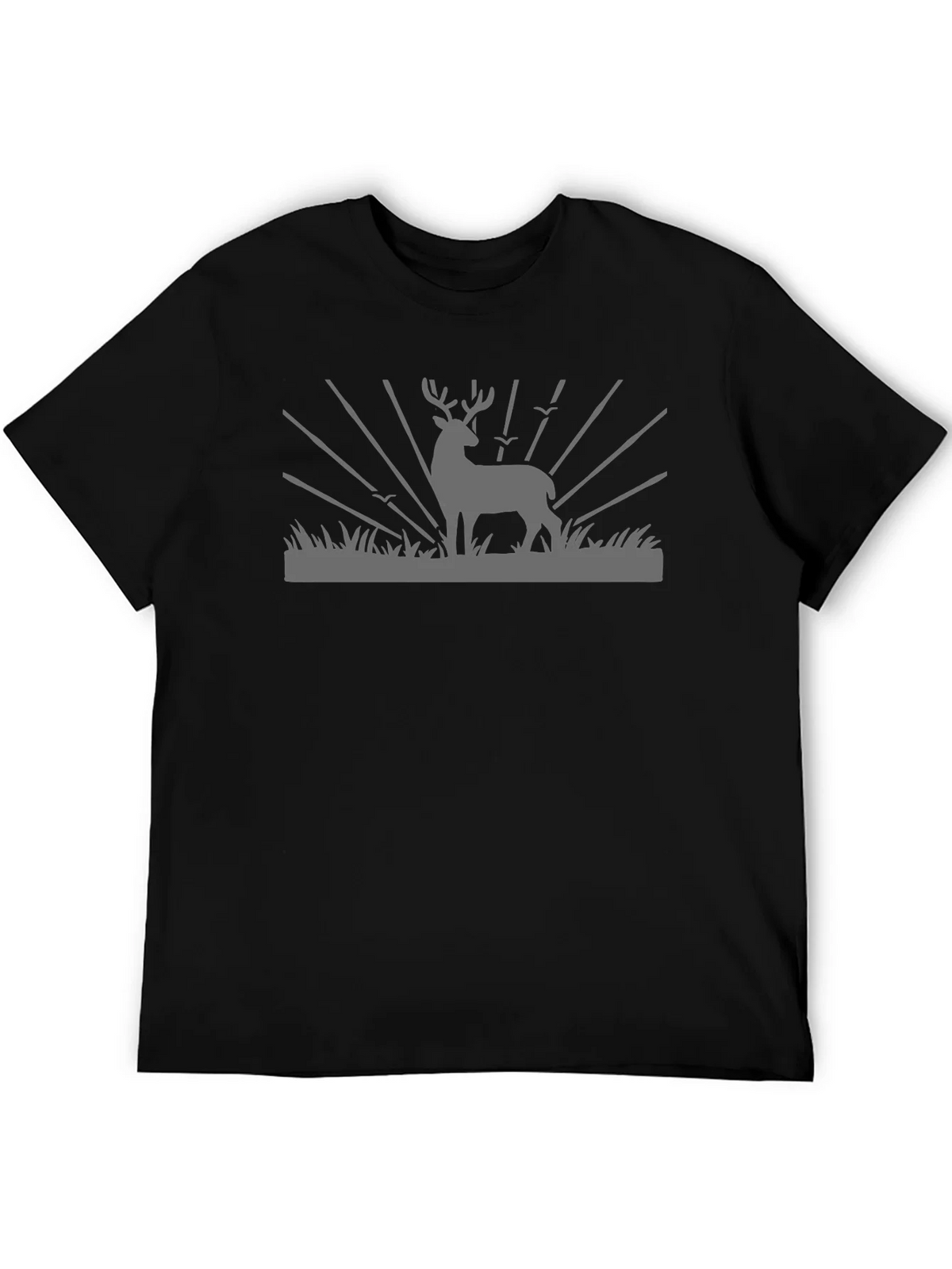 Deer Graphic Black T-Shirt - Nature Inspired Tee product image 5