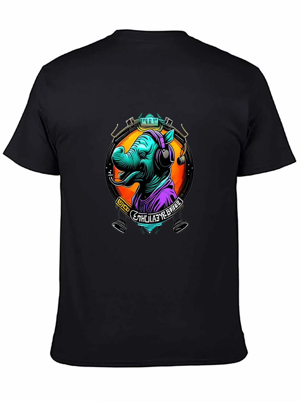 Rhinoceros DJ Graphic Tee - Cool Animal Lover Shirt product image 4