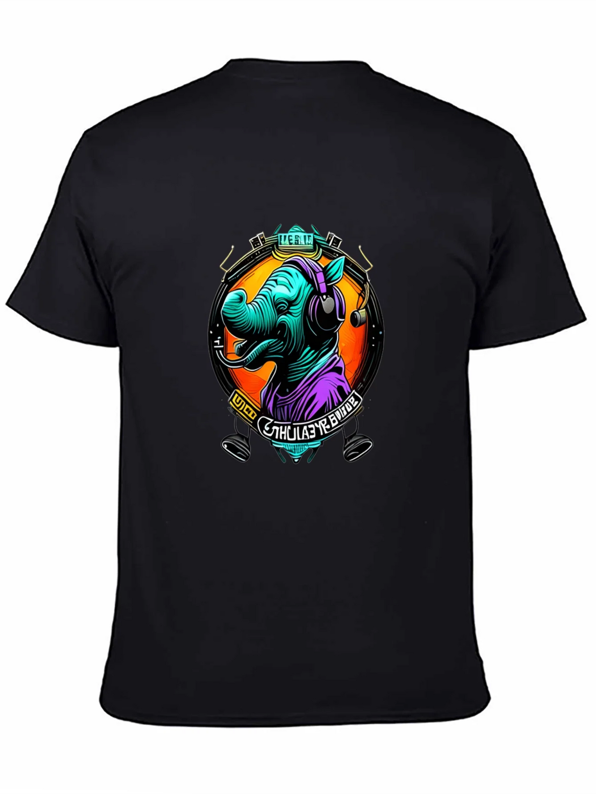 Rhinoceros DJ Graphic Tee - Cool Animal Lover Shirt product image 4