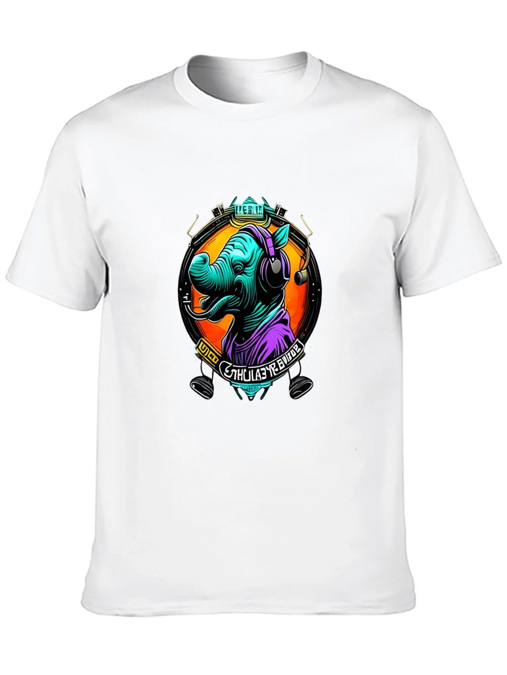 Rhinoceros DJ Graphic Tee - Cool Animal Lover Shirt product image 9