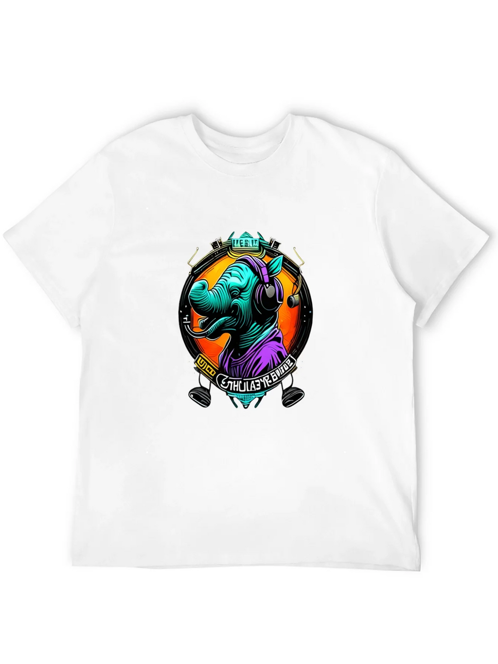Rhinoceros DJ Graphic Tee - Cool Animal Lover Shirt product image 11