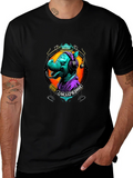 Rhinoceros DJ Graphic Tee - Cool Animal Lover Shirt product image 1