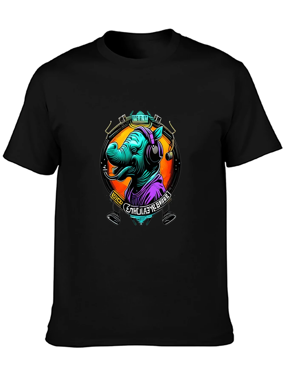 Rhinoceros DJ Graphic Tee - Cool Animal Lover Shirt product image 3