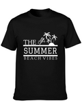 Summer Beach Vibes Graphic Tee - Black product image 1