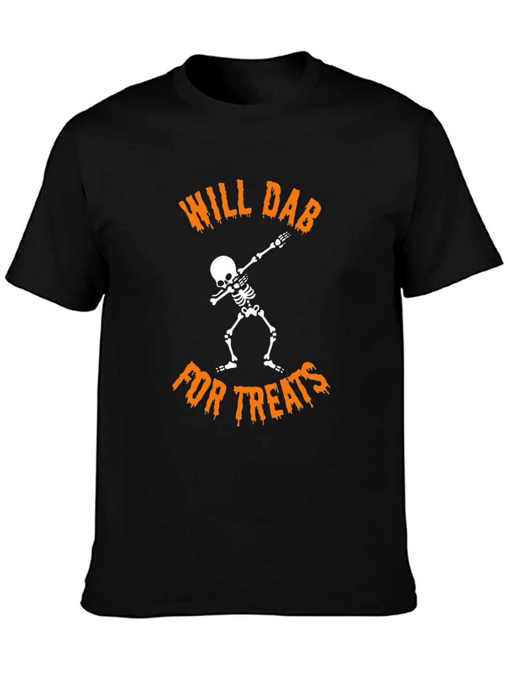 Will Dab For Treats T-Shirt Halloween Skeleton product image 1
