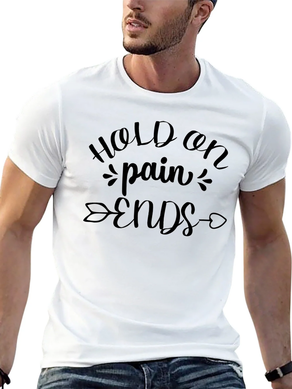 Hold On Pain Ends Graphic Tee product image 12