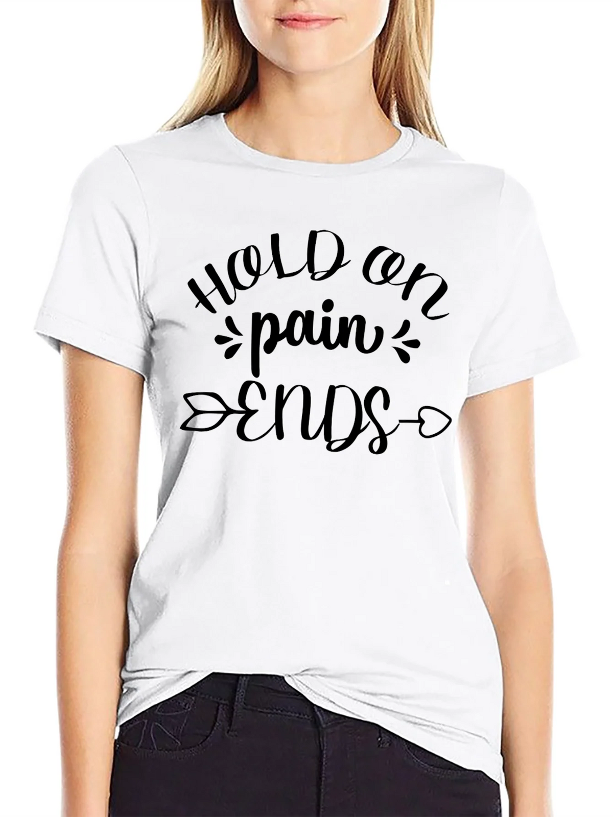 Hold On Pain Ends Graphic Tee product image 8
