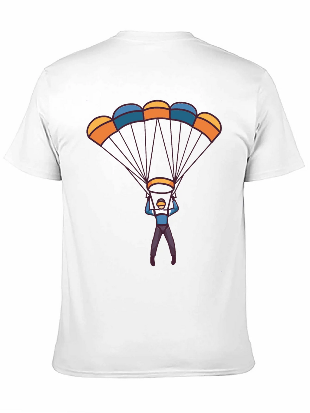 Parachute Design Black T-Shirt product image 2