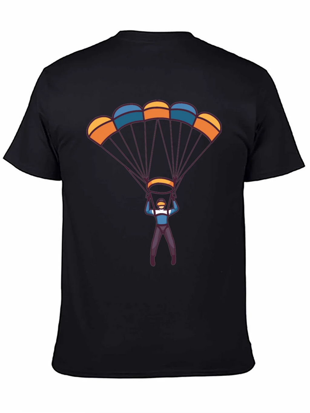 Parachute Design Black T-Shirt product image 1