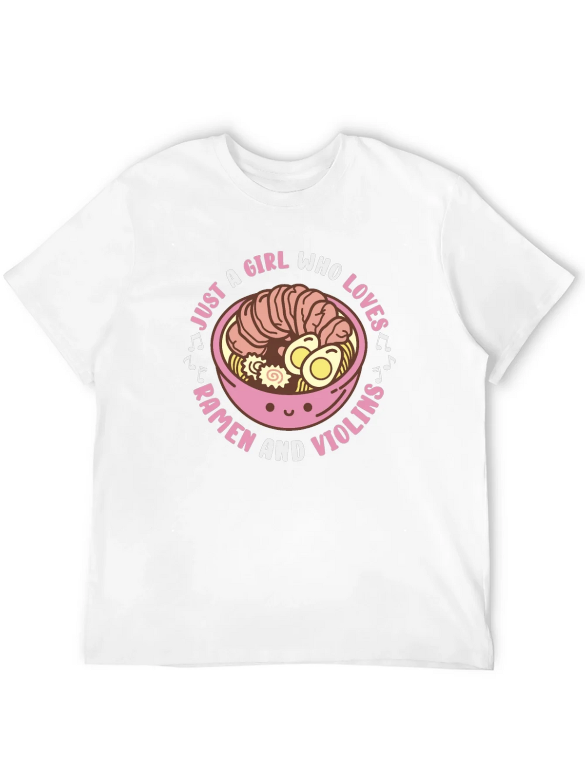 Ramen & Violins Graphic Tee - Just a Girl Who Loves product image 7