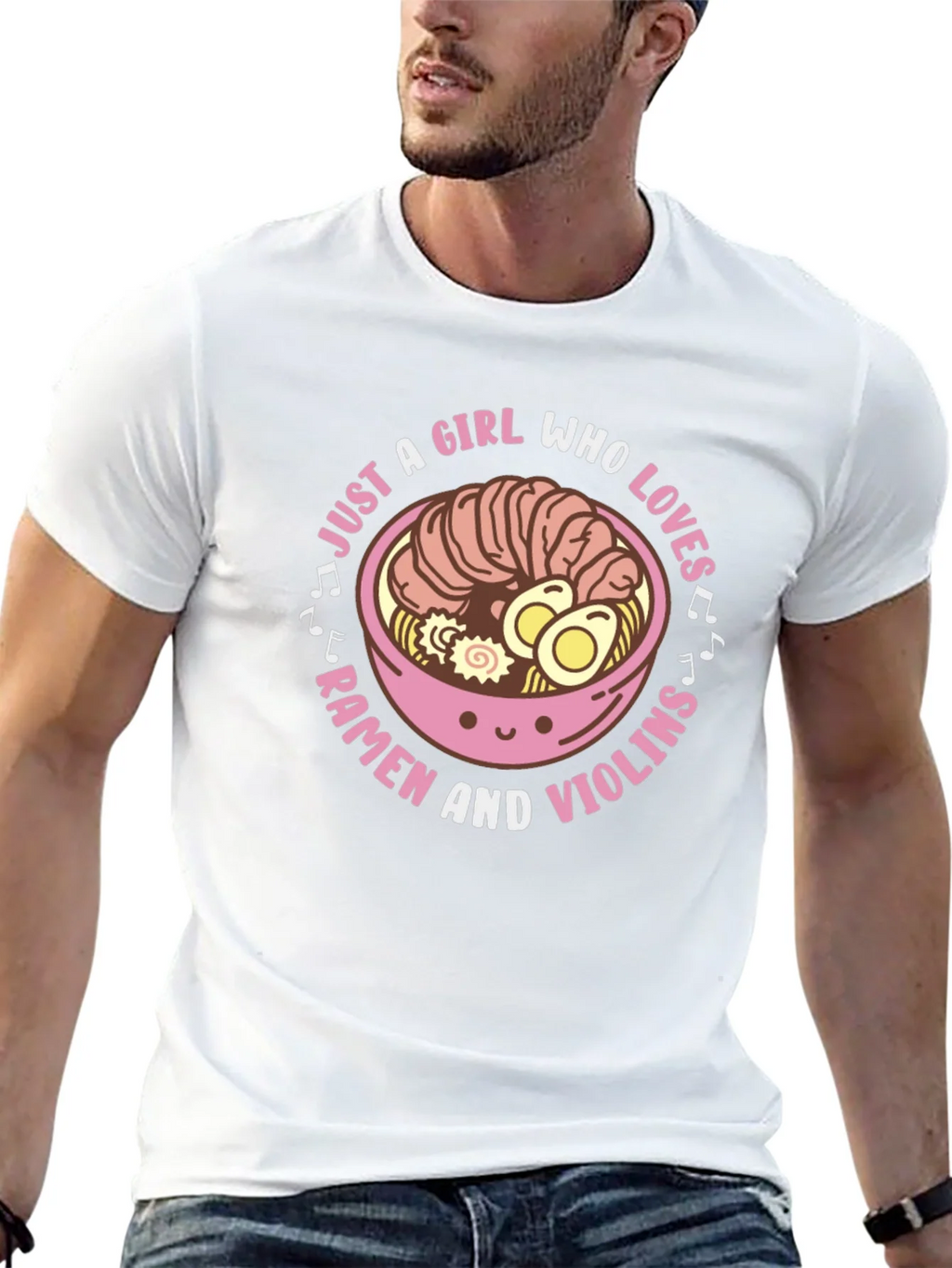 Ramen & Violins Graphic Tee - Just a Girl Who Loves product image 8