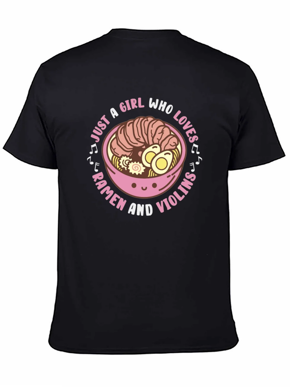 Ramen & Violins Graphic Tee - Just a Girl Who Loves product image 2
