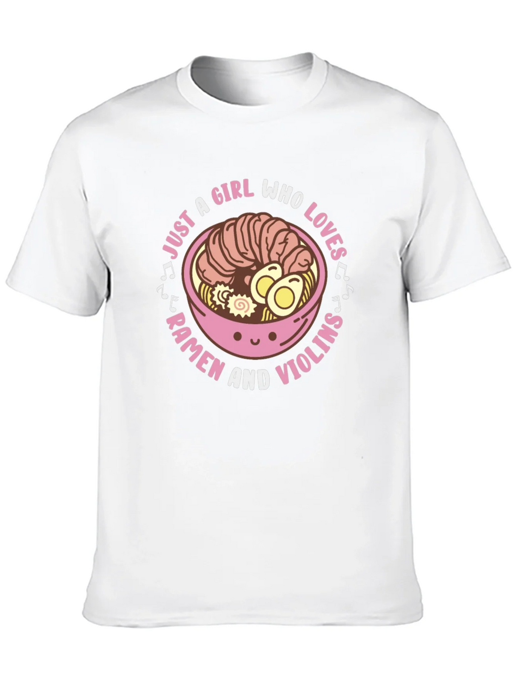Ramen & Violins Graphic Tee - Just a Girl Who Loves product image 5